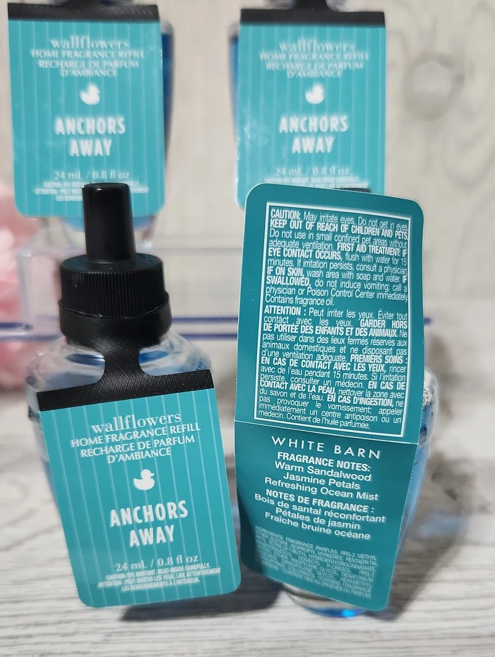Bath & Body Works Anchors Away Wallflower Refills X4